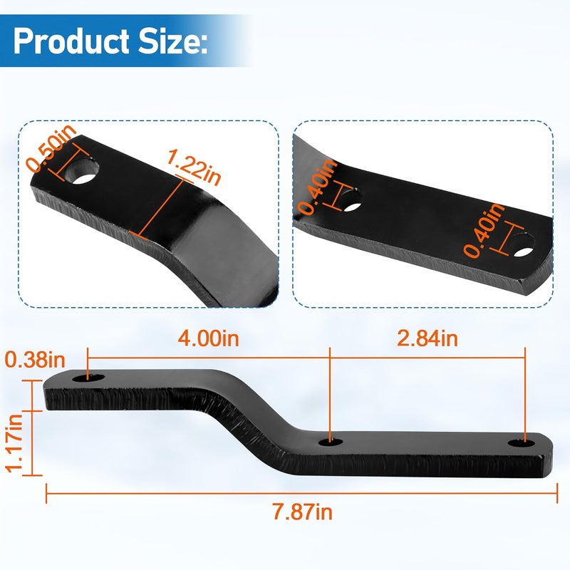 Pulems Lawn Mower Hitch for Agri-Fab 23475 Tractor Bracket, Garden Mower Tractor Attachments Lawn Tractor Trailer Hitch Adapter Plate – Fit for Agri-Fab Replacement Parts - Image 3